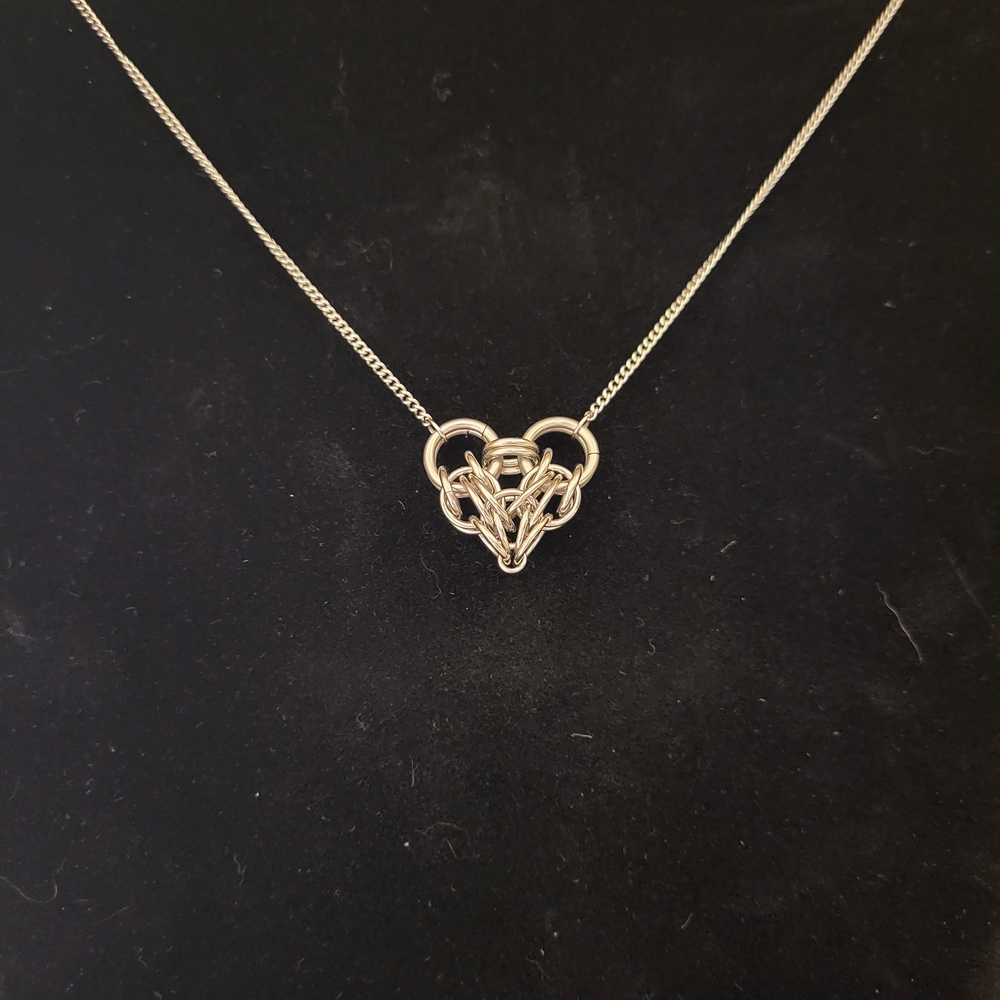 Elegant Stainless Steel Heart Necklace